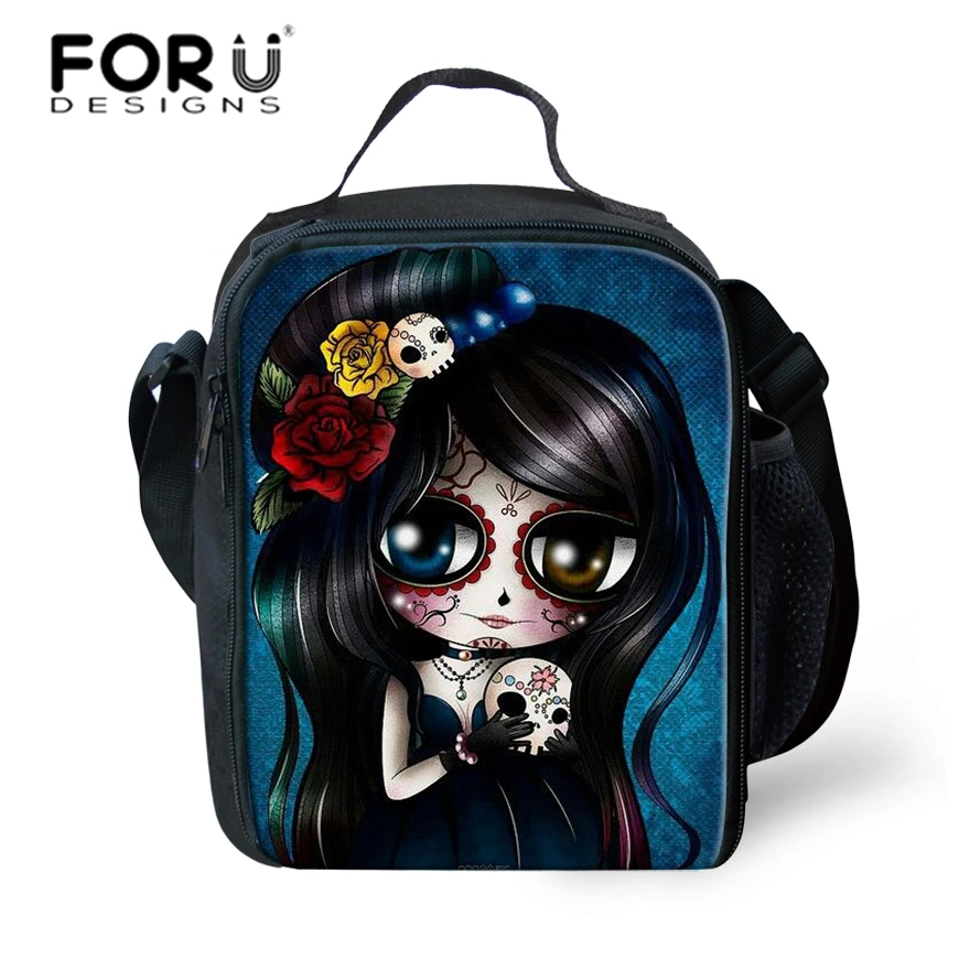 Forudesigns Skull Lunch Bags Children Kindergarten Baby Cute Shoulder Thermal Picnic Bags Kids Lunch Box Picnic Bags For Girls Skull Lunch Bag Lunch Bagthermal Picnic Bag Aliexpress
