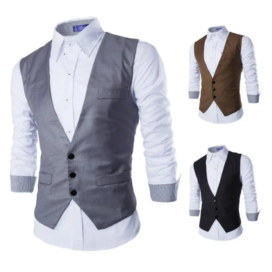 Buy Men Suits Vests Gilet New Arrival Men Vest Slim