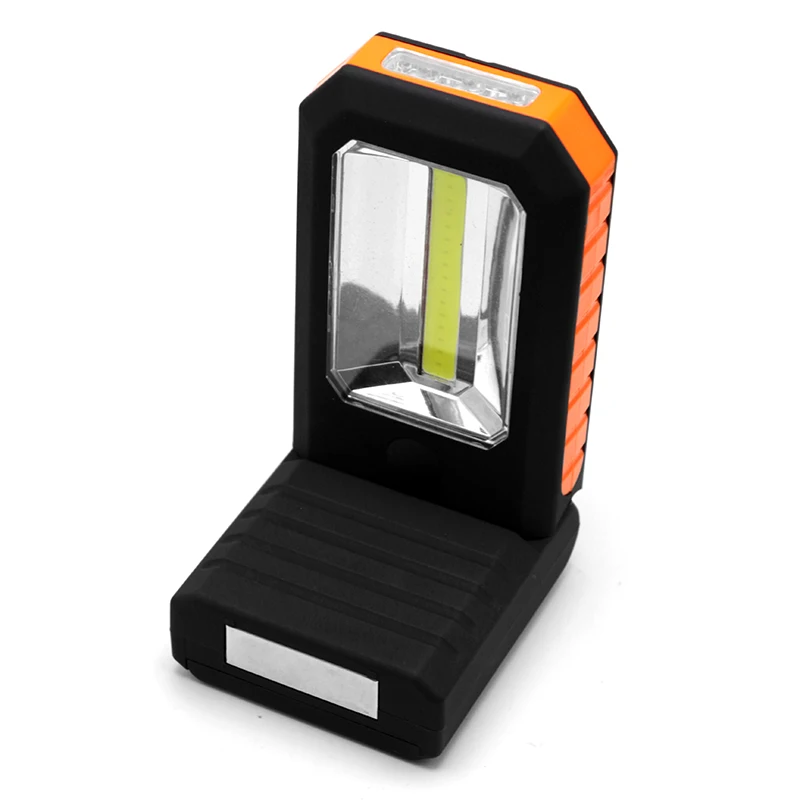 Multi function COB + 3 LED work light torch Folding Hook
