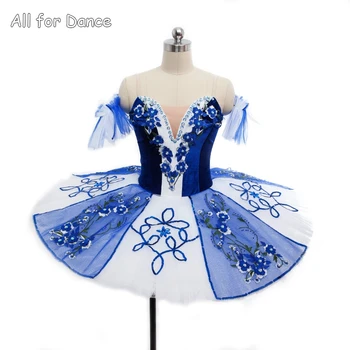 

2017 New Arrival Top Blue Velvet Top Bodice Professional Ballet Tutu Ballerina Dance Costume Tutu Women & Girl Tutu