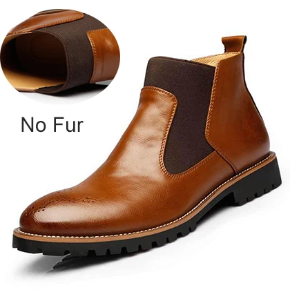 chelsea boots with fur