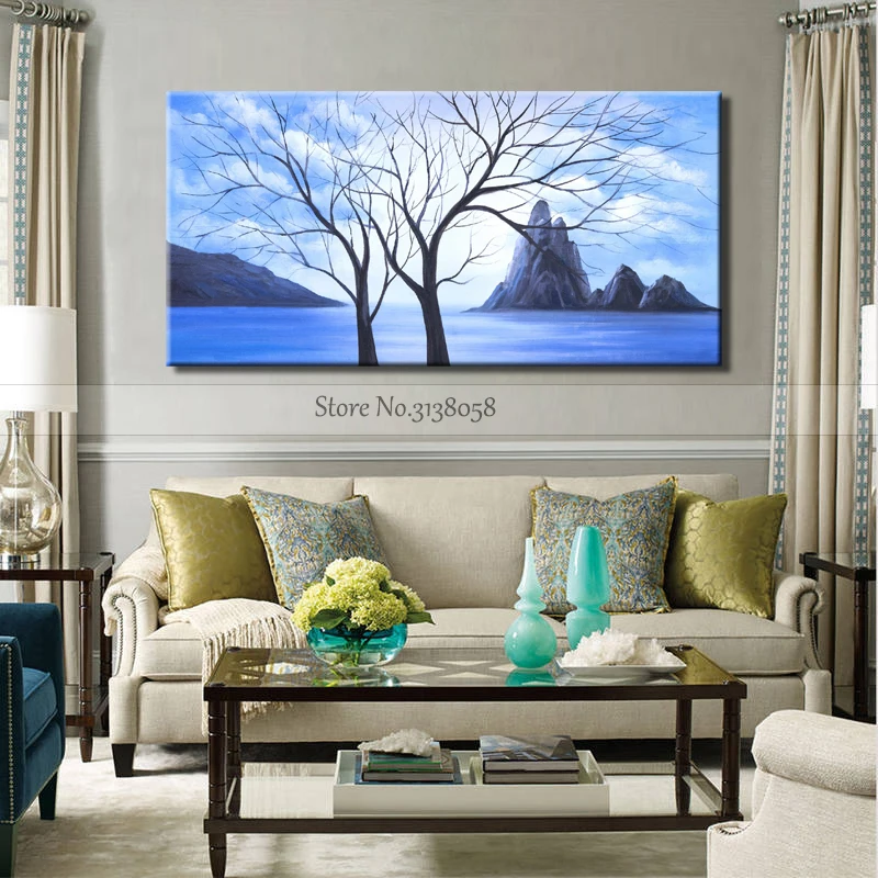 100-Hand-Painted-Abstract-Wall-Decoration-Oil-Painting-Wall-Art-Posters-Trees-Landscape-Pictures-for-Living