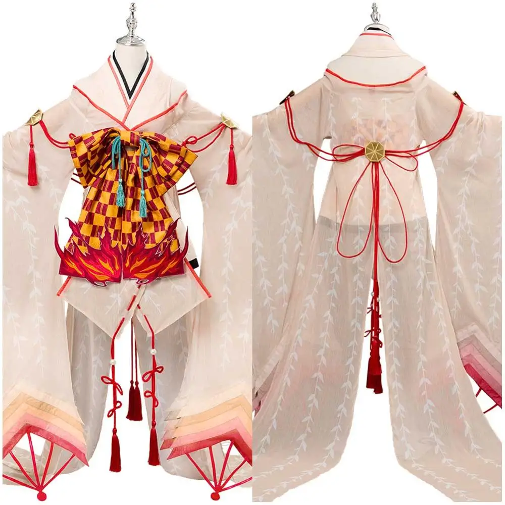 

Hot Game Onmyoji SSR Shiranui Kimono Cosplay Costume Uniform Dress Halloween costume for Women