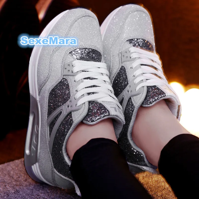 

Winter new sneakers women air damping women outdoor running shoes women wedges Increase sport shoes woman zapatos de mujer