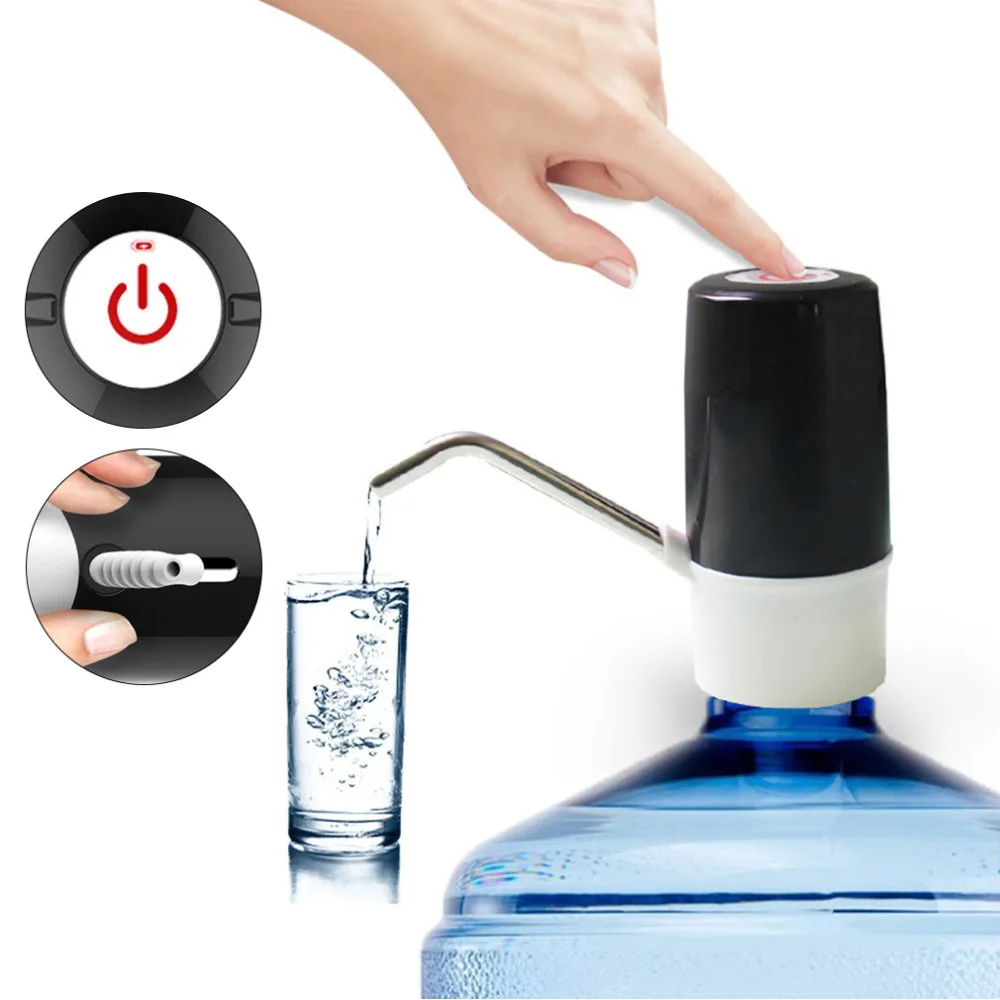 

2018 NEW Automatic Electric Portable Water Pump Dispenser USB Rechargeable Drinking Bottle Switch Drinkware Tool for Home Office