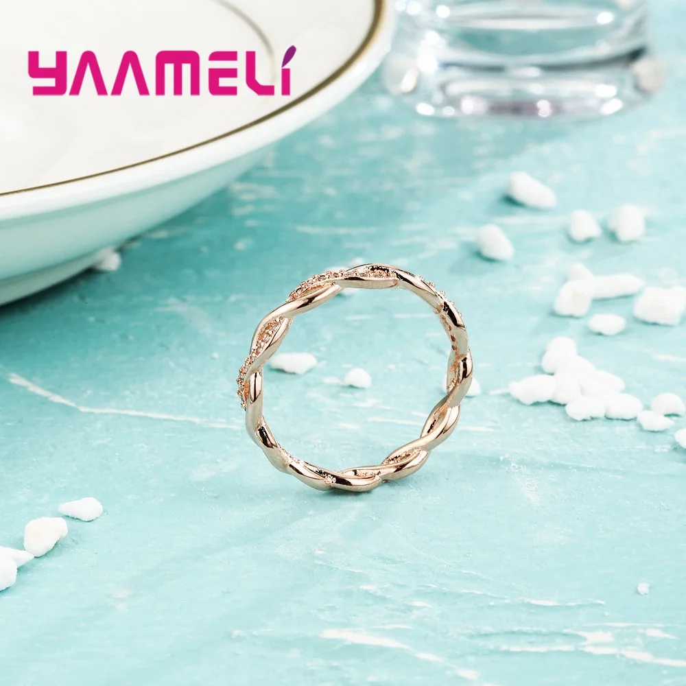 Новая мода марки Infinity Ring для женщин и мужчин Свадебные обручальные кольца 925