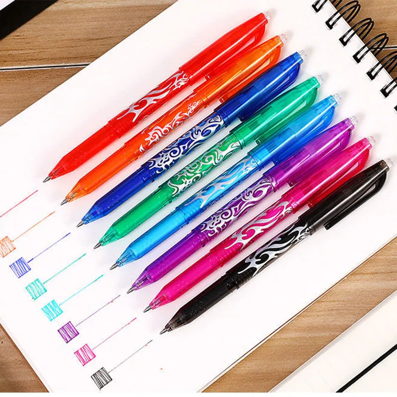 

1 PC 8 Colors Creative Erasable Pen Writing Student Magic Gel Pens Canetas Creative Office School Stationary Supplies 040199