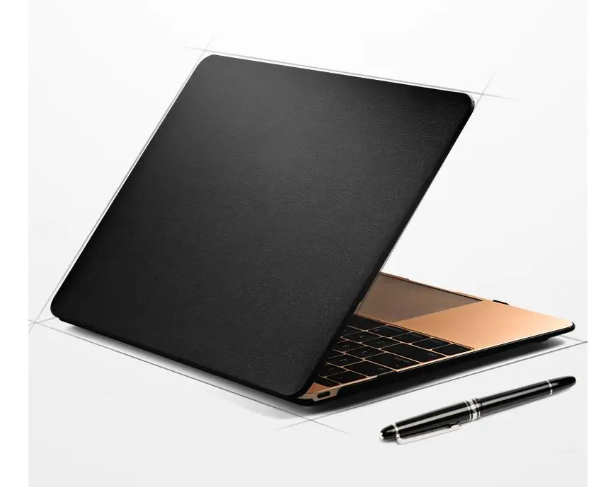 

W459 high quality pu leather laptop sleeves covers cases for Macbook air 11 13 pro 15 retina logo