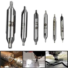 6pc combinado hss centro combinado broca bancada torno moinho enfrentar ferramenta conjunto duplo 5 / 3 / 2.5 / 2 / 1.5 / 1mm ferramenta de mão