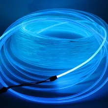 5 м PMMA боковой светящийся волоконно-оптический кабель 4,00 мм(диаметр) Светодиодный светильник для дома и автомобиля DIY, подвесной светильник, занавес, потолочный светильник для автомобиля, Декор для дома