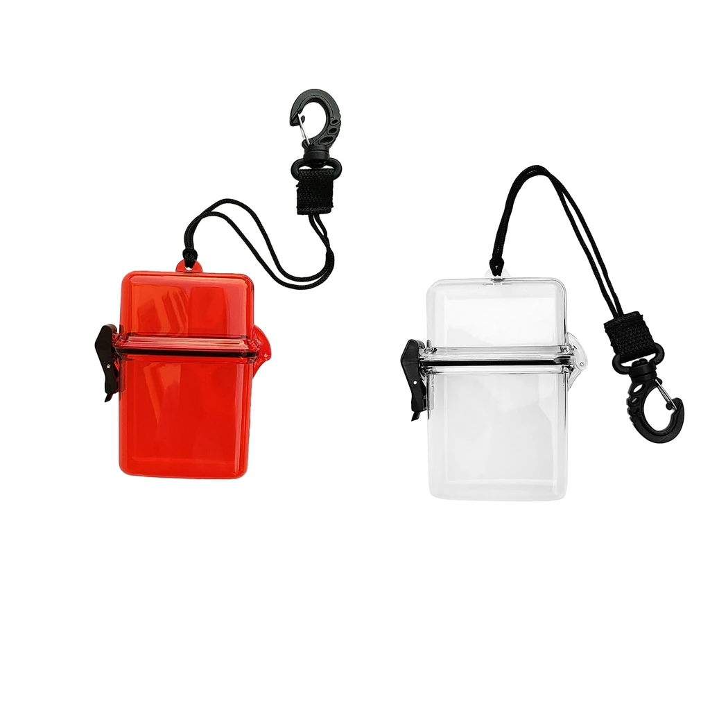 

Scuba Diving Kayaking Waterproof Dry Box Container Storage Holder Case & Lanyard Swivel Snap Clip for Snorkeling Surfing