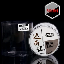 Моноволокно 500 м фторуглеродная Нейлоновая Леска рыболовная 4-35LB тест углеродное волокно Leader Line 0,165-0,467 мм fly Fishing Line Tresse