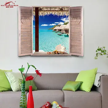 

Maldives Ocean Beach Wave Wall Art Sticker Mural Decal Decor WEAR window Room