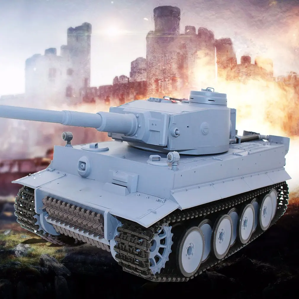 

RC 1/16 Scale Shooting BB Bullets Tank Set RC Military Car Remote Control Model Toy Gift Vehicle with 320 Rotate 30 lift