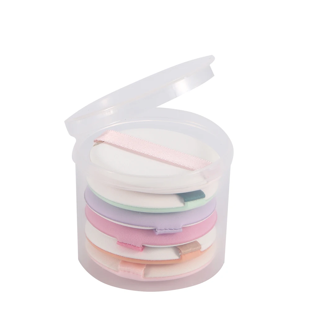 6 шт./пакет для женщин Макияж для лица Мягкий Хлопок спонж для нанесения пудры пуховые подушечки основа для лица макияж BB крем косметический инструмент