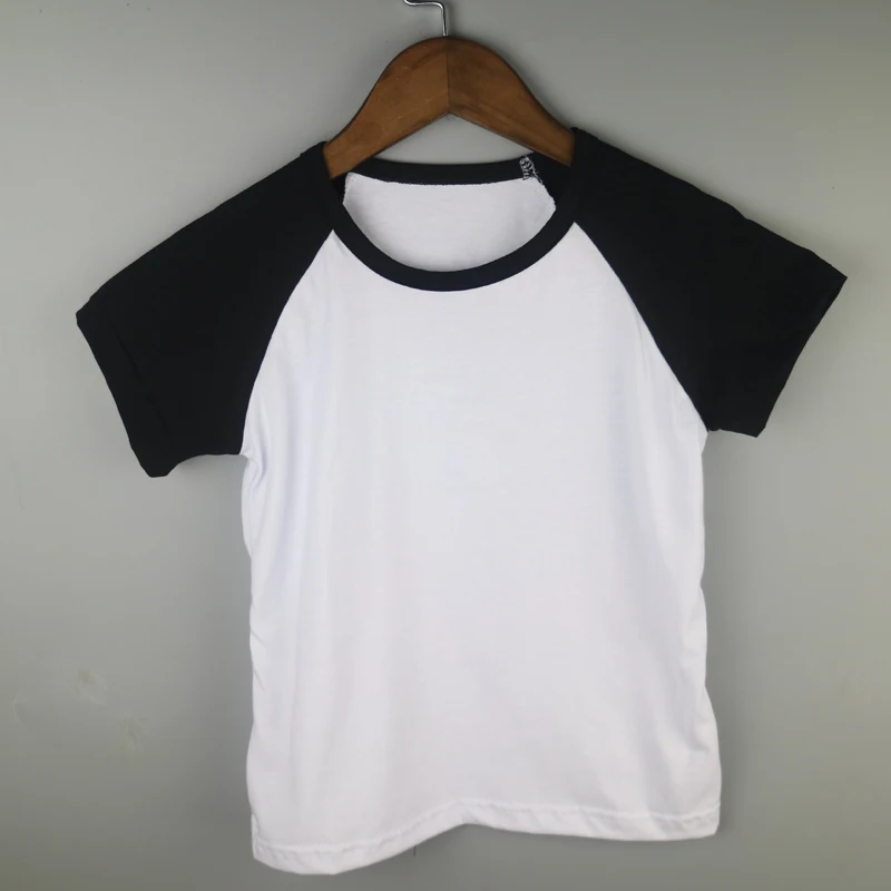 Blank Raglan Tshirts Girls Short Sleeve Raglan Personalized Tshirt