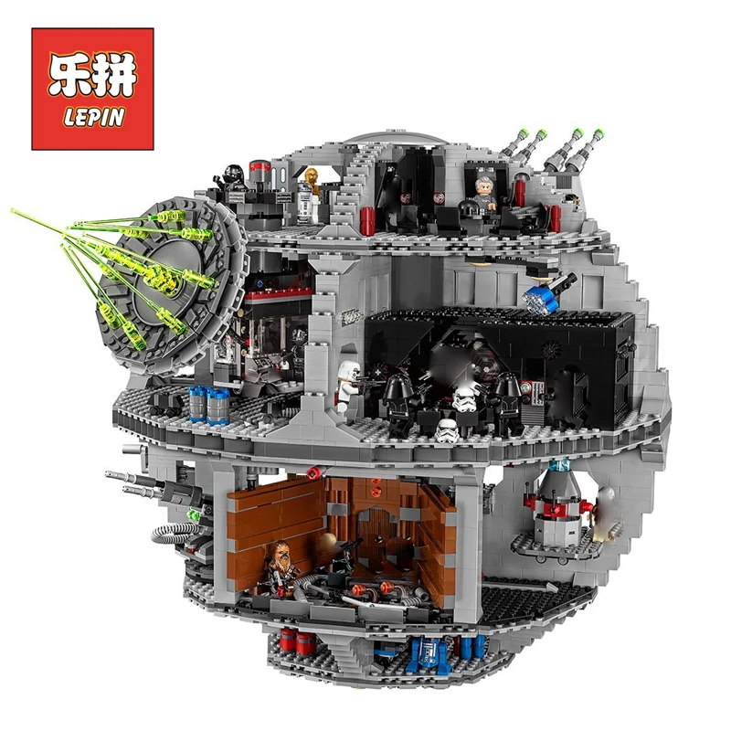 New Lepin 05063 4016pcs Star Series Wars Death Star Building Block Bricks Toys Kits Compatible with Legoing 75159 Children Toys bela 10464 star wars death star final duel bricks building block compatible with lepin