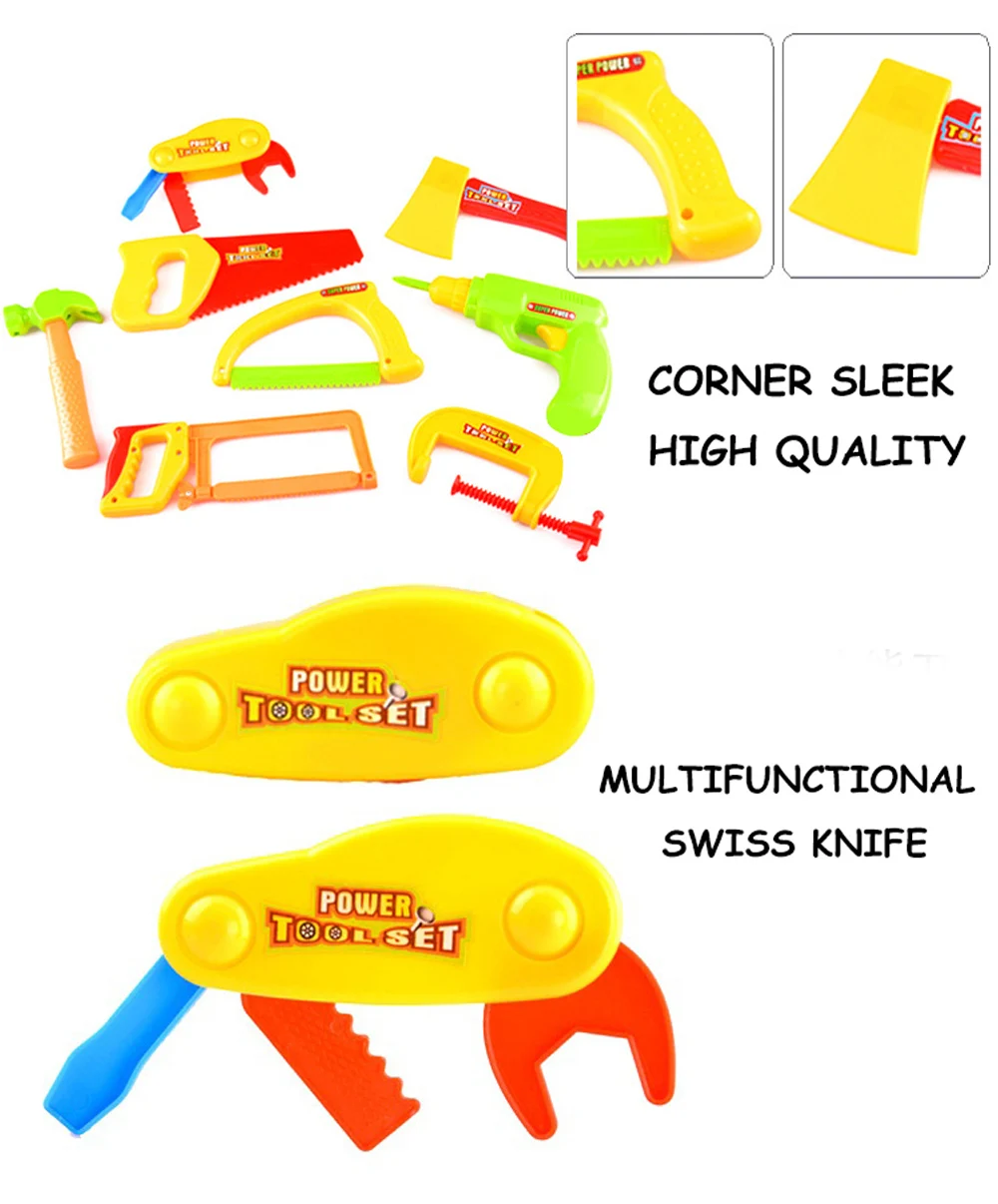 34 шт./компл. пластик ремонт инструменты игрушки в виде садовых инструментов с коробкой ролевые игры Творческий раннего обучения