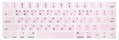 Корейская клавиатура для Macbook Pro 1" A1706 15" A1707 с сенсорной панелью, раскладка США водонепроницаемый силиконовый чехол для клавиатуры наклейка - Цвет: Light Pink