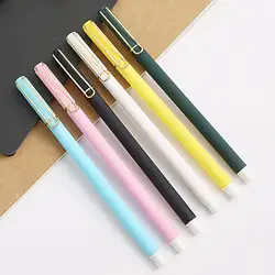 Coloffice ярких цветов пера литья гелевая ручка Kawaii канцелярские 0.5 мм нейтральный пера papelaria офисные и школьные принадлежности