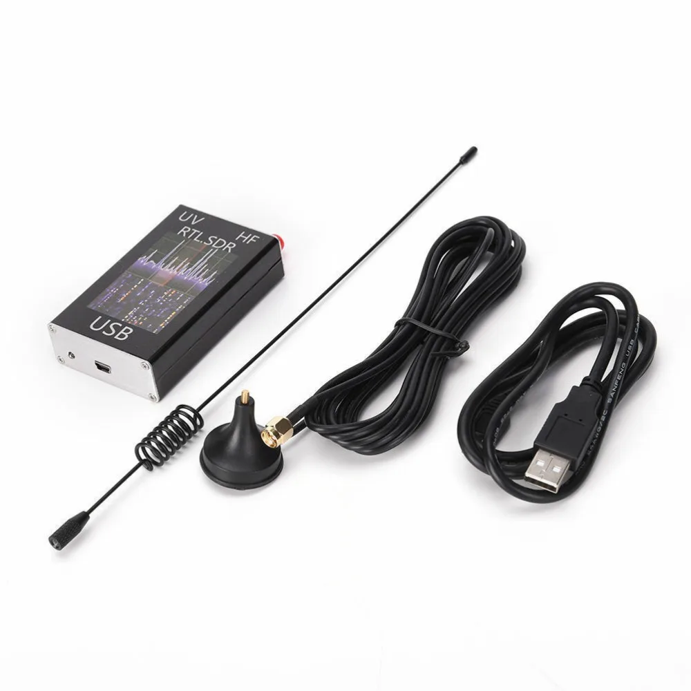  Ham receptor de Radio 100 KHz-17 GHz completa UV de banda HF RTL-SDR USB sintonizador receptor dong