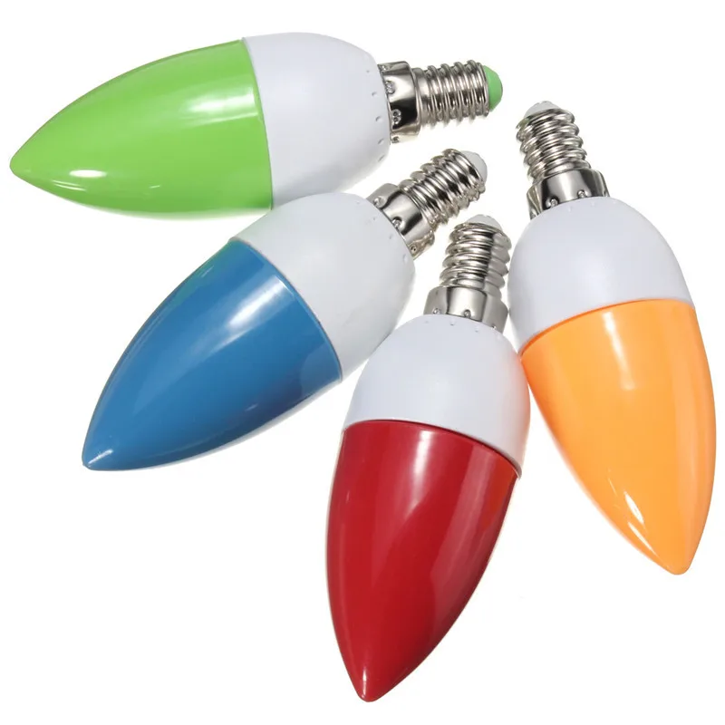 E14 2w 2835 Smd 10 Led Energy Saving Chandelier Candle Light Bulb E14 2w 2835 Smd 10 Led Energy Saving Chandelier Candle Light Bulb Lamp 200lumen Non Dimmable Ac 220v Red Green Blue Orange In Bulbs S From Lights