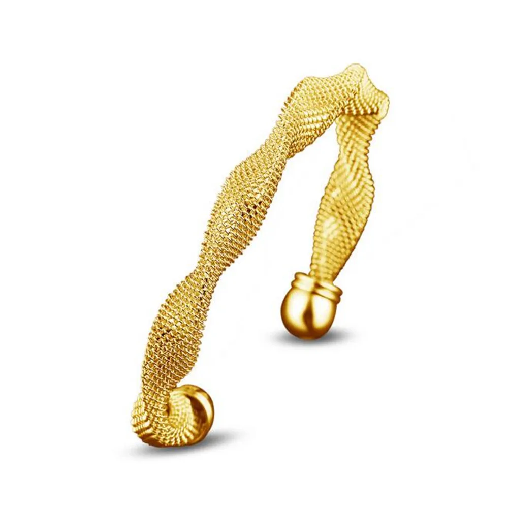 

WQQCR Brand Golden Bracelet Thick Big Bracelet Men's Fashion Jewelry Wholesale Hollow Bracelet Aand Homme Bracelet