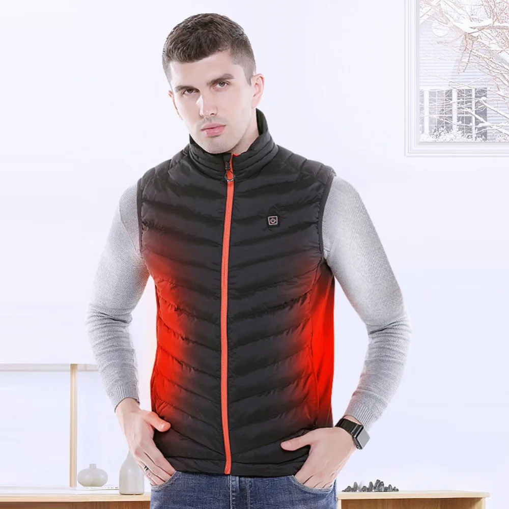 Hot Sale Men Woman Heated Vest Winter Electric USB Heating Jacket For