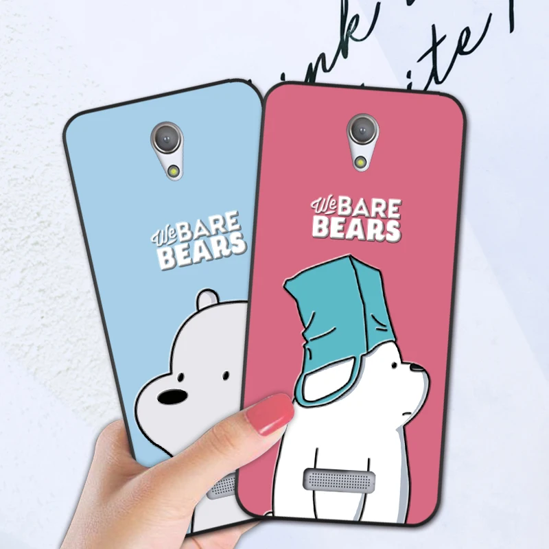 

3D Cartoon We Bare Bears Funny Case For Gionee S5.1 Fly IQ4516 Soft Cover Fundas Case For Highscreen Tasty / Power Five (5) Pro