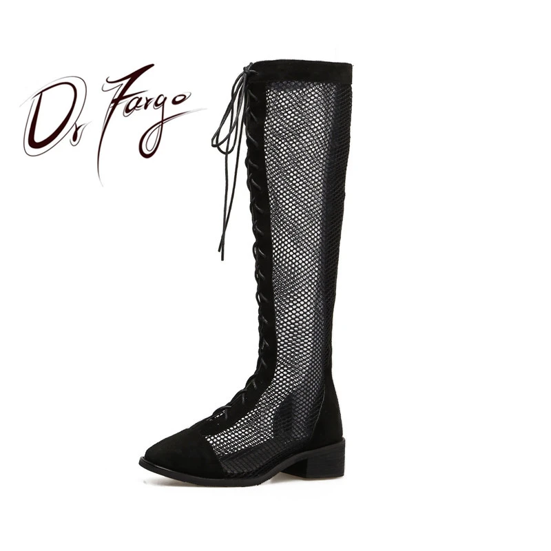 long black lace up boots