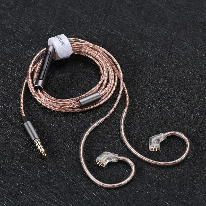 

AUGLAMOUR FEAT MIC-01 0.78mm 2PIN 3.5MM Line Type Earphone Cable