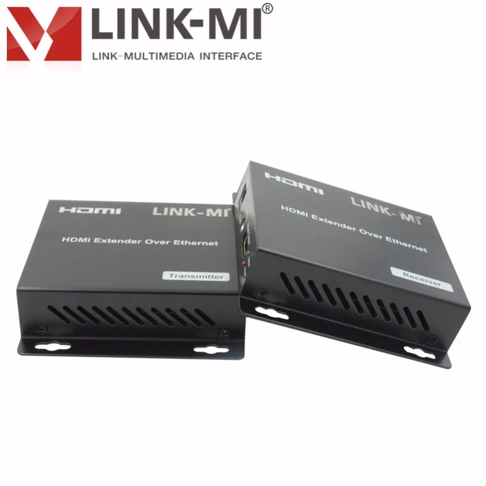 LINK-MI LM-EX22 HDMI удлинитель 120 м приемник передатчика Cat5eIR и TCP/IP HDMI удлинитель сетевого кабеля для многоадресного и вещания