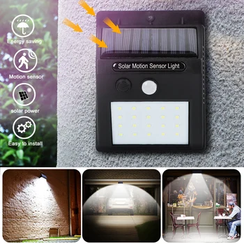 

Solar Lights Outdoor Rechargeable LED Solar Light Bulb Garden Lamp Decoration PIR Motion Sensor Night Security Energy-saving