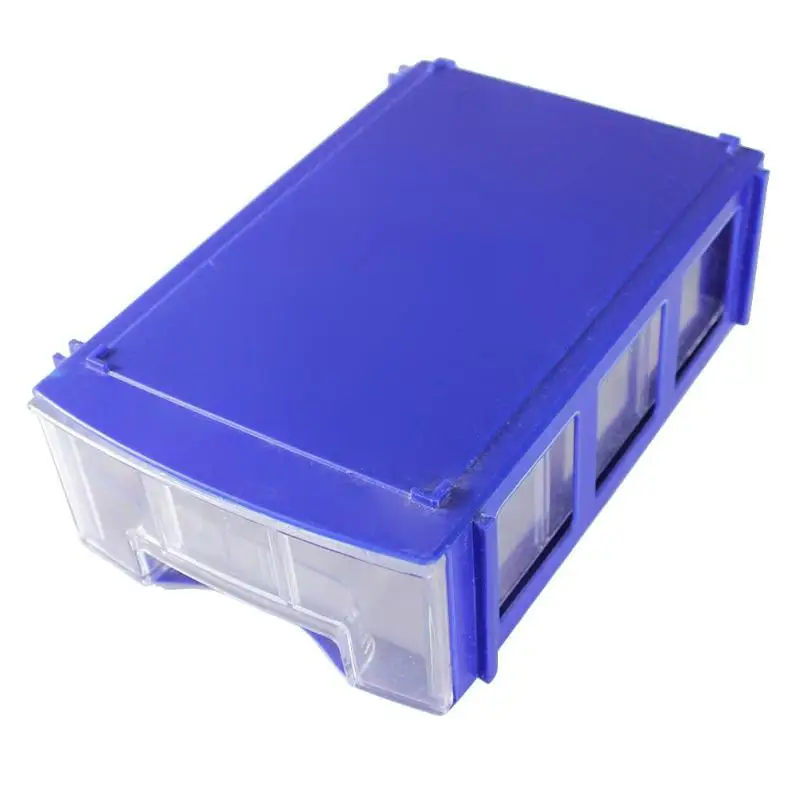 3, 6 сетчатый пластиковый ящик для инструментов, профессиональный прозрачный ящик для хранения, контейнер для хранения, органайзер, винт, аппаратный чехол для инструмента