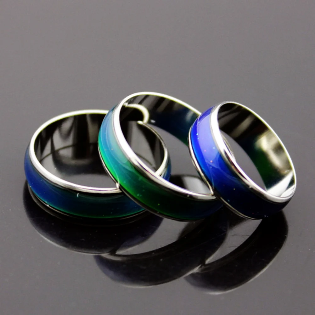 

Women/men Stainless Ring Changing Color Mood Rings Feeling / Emotion Temperature Ring Smart Jewelry Factory Direct Sale