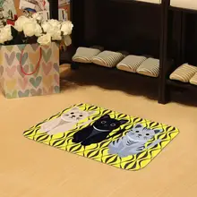 

2018 top Kitchen artifact Pet Cat Printed Bathroom Kitchen Rugs Doormats Cat Carpet For Living Room 0418