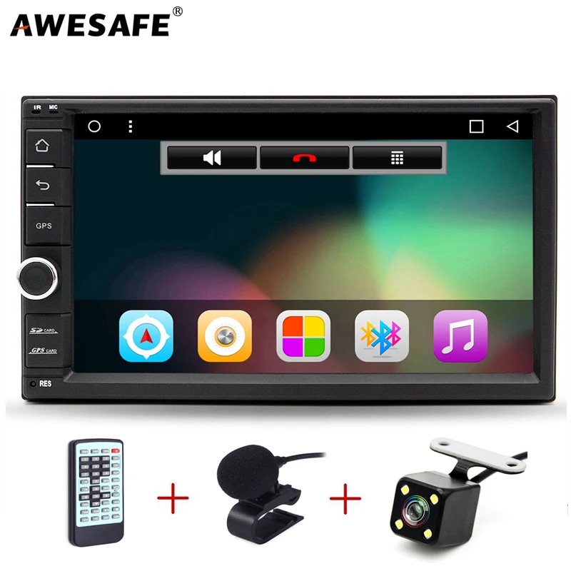 AWESAFE 7 &quot2 Din 1024*600 android автомобиля коснитесь Планшетные ПК универсальный DVD для Nissan