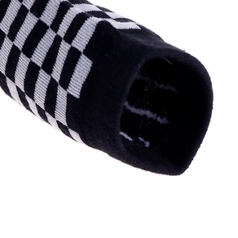 Модные тенденции носки унисекс с шахматным Геометрическая клетчатый Для мужчин Для женщин хлопковые носки W77
