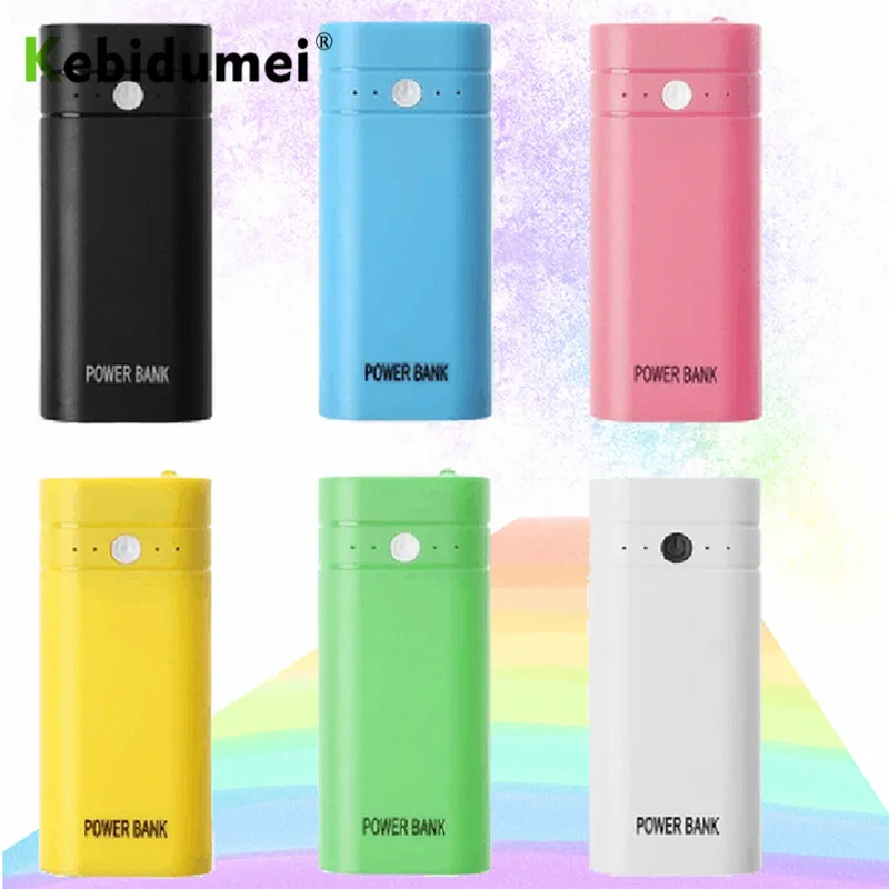 

Kebidumei 2X 18650 DIY Box USB Power Bank Battery Charger Case for phone poverbank For iPhone portable charging External Battery