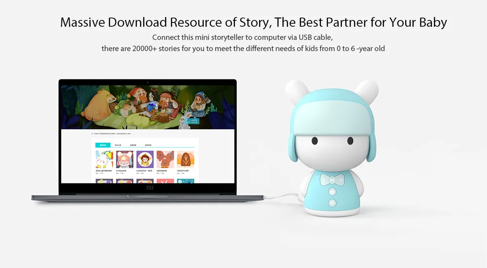 Xiaomi Mitu робот умный Сказочник Мини Bluetooth динамик детский помощник для сна обучающая игрушка для детей подарок на день рождения