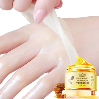 

Spring Hand Skin Care Milk Honey Paraffin Wax Moisturizing Whitening Exfoliating Calluses Hand Film Hand Mask