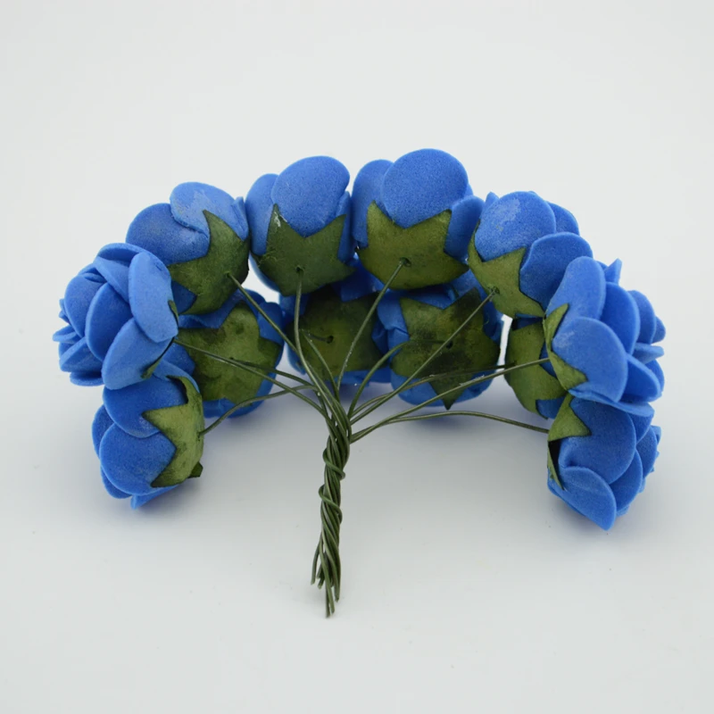 144 шт./лот имитация мини-розы искусственный цветок из пены цветок шар головной убор в форме гирлянды свадебные украшения Свадебные цветы