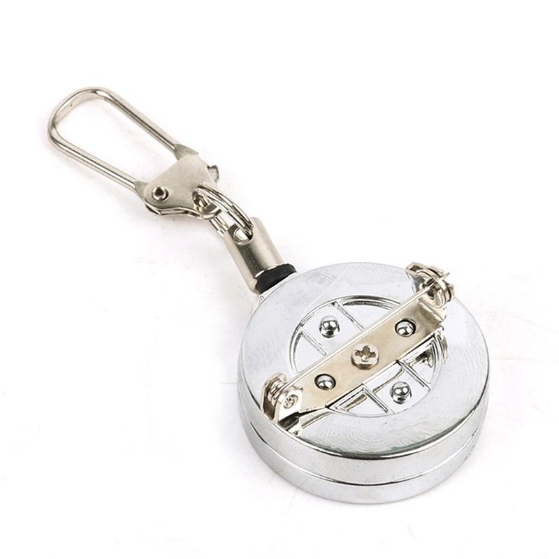 

Fly Fishing Tackle Boxes Retractor Tools Badge Holder Retractable Pin Key Chain Ring Reel Clip Steel Wire Cord Pesca Fitness