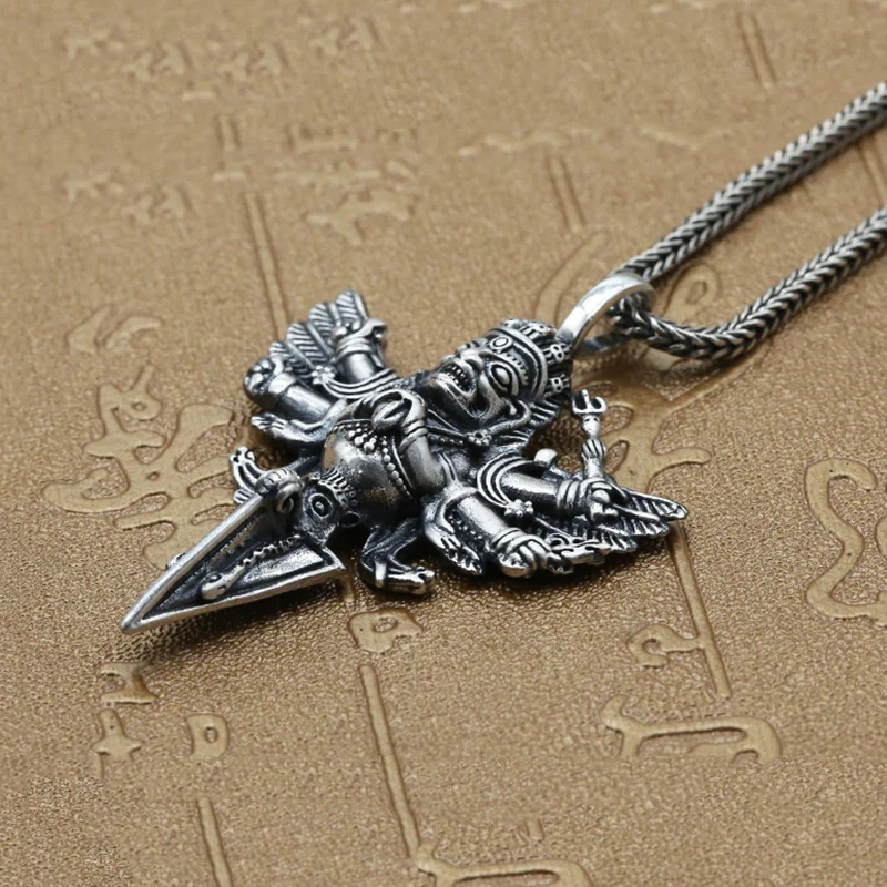Кулон из серебра 2020 пробы в виде Будды ваджры унисекс|real 925|silver buddha925 silver jewelry thailand |