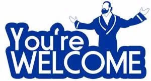 you\'re welcome