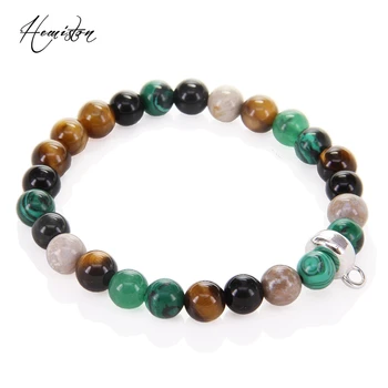 

Thomas Colorful Material Mix Featuring Skull Bead Charm Bracelet, Bijoux Jewelry Soul Gift for Women TS 263
