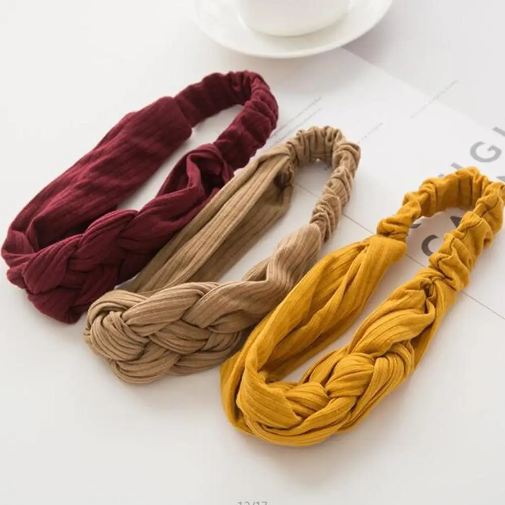 

2018 Girls's Women's Hairband Knotted Cosmetic Bath Shower Makeup Cloth Wash Face Hair Holder Headband Girls Accessory