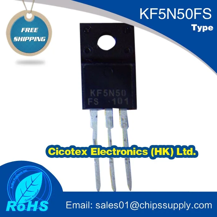 

50pcs/lot KF5N50FS TO-220