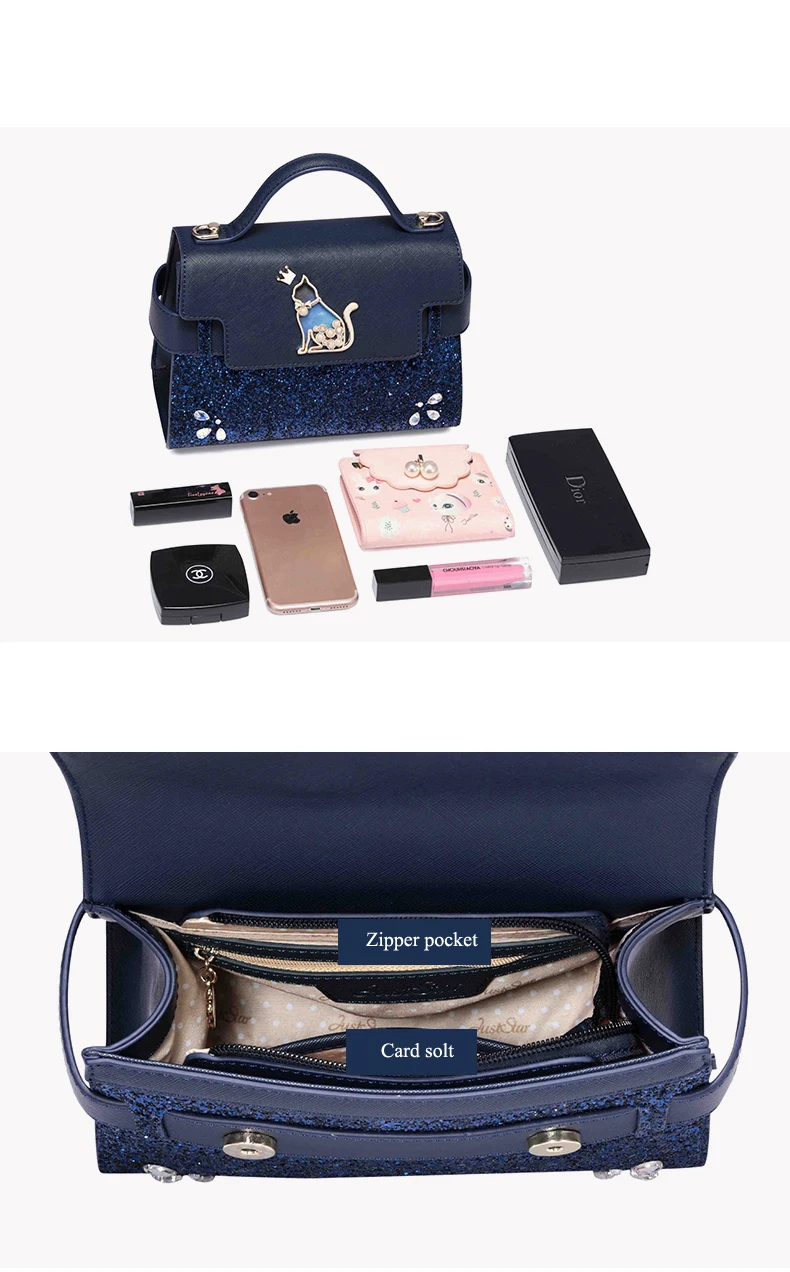 Just star women leather handbag 13