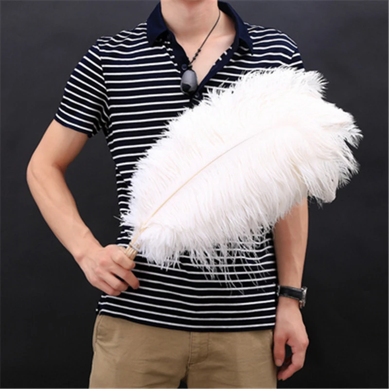 Wholesale White Ostrich Feathers 15 75cm 6 30 Inch Diy Christmas Party Wedding Dress Decorations Natural Ostrich Feathers Plumes Feather Aliexpress